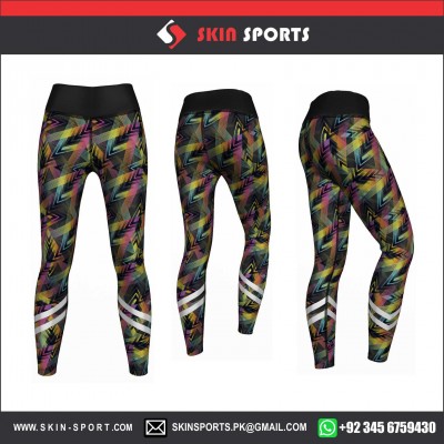 Illusion Triangle Colored  Women leggings 