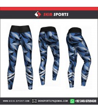 Triarrow Lined Blue Women Leggings 