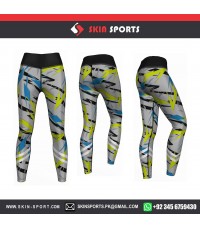 Neon White Thunder  Women Leggings 