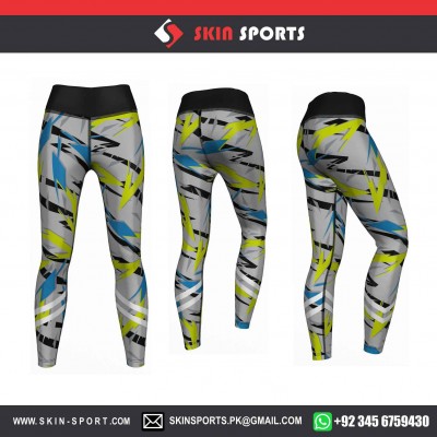 Neon White Thunder  Women Leggings 
