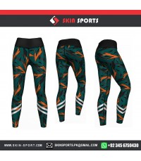 Grass Green Thunder  Women Leggings 