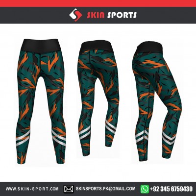 Grass Green Thunder  Women Leggings 