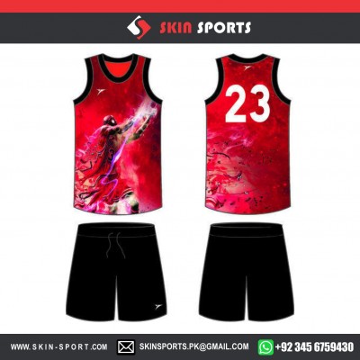MULTI THUNDER BALL PINK BASKETBALL UNIFORMS