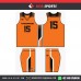 VIKINGS ORANGE BLACK  BASKETBALL UNIFORMS