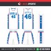 PHILA ROYAL STARS WHITE   BASKETBALL UNIFORMS