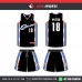 LEVELAND BLACK  BABY BLUE   BASKETBALL UNIFORMS
