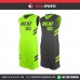 HEAT FLORESCENT GREEN REVERS  BASKETBALL UNIFORMS