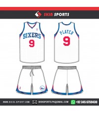SIXERS RED WHITE   BASKETBALL UNIFORMS