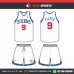 SIXERS RED WHITE   BASKETBALL UNIFORMS