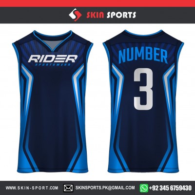 RIDER NAVY BLUE  BASKETBALL UNIFORMS