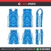 DIGITAL CAMO BLUE   BASKETBALL UNIFORMS