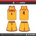 CAVS GOLDEN YELLOW   BASKETBALL UNIFORMS