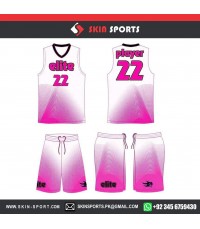 ELITE PINK LINES   BASKETBALL UNIFORMS
