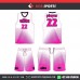 ELITE PINK LINES   BASKETBALL UNIFORMS