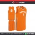 ORANGE DOTS  BASKETBALL UNIFORMS