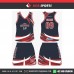 COSTA RICA G-P RED BLACK  BASKETBALL UNIFORMS