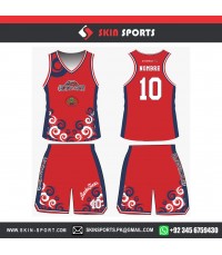 COSTA RICA CARTAGO RED NAVY  BASKETBALL UNIFORMS