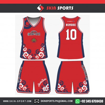 COSTA RICA CARTAGO RED NAVY  BASKETBALL UNIFORMS