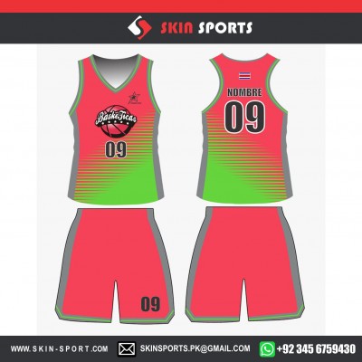 BASKETICAS FLORO PINK   BASKETBALL UNIFORMS