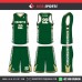 DREMFOX DARK GREEN   BASKETBALL UNIFORMS