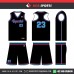 IMPERIAL BLACK PINK   BASKETBALL UNIFORMS