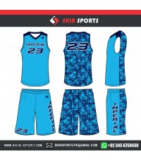 IMPERIAL BLACK BLUE  BASKETBALL UNIFORMS