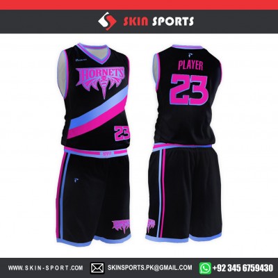 HORNETS PINK  BASKETBALL UNIFORMS