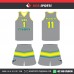 CUSMBL GREY  BASKETBALL UNIFORMS