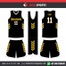 SHOCKERS BLACK YELLOW   BASKETBALL UNIFORMS