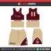 LAS VEGAS MAROON KHAKKI  BASKETBALL UNIFORMS