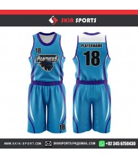 PANTHERS BLUE  BASKETBALL UNIFORMS
