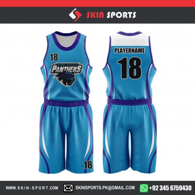 PANTHERS BLUE  BASKETBALL UNIFORMS