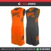 WARRIORS ORANGE GREY REVERS   BASKETBALL UNIFORMS