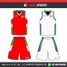 VIVES RED WHITE  BASKETBALL UNIFORMS