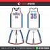 THUNDER OKLAHOMA CITY WHITE  BASKETBALL UNIFORMS