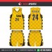 TOWAY PIXELS YELLOW DESIGN   BASKETBALL UNIFORMS