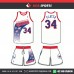 PHILADELPHIA SIXERS STARS WHITE  BASKETBALL UNIFORMS