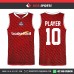 ZIGZAG RED   BASKETBALL UNIFORMS