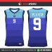 STEPED ROYAL   BASKETBALL UNIFORMS