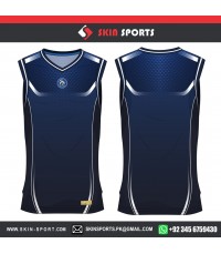 NAVY ROYAL DOTS   BASKETBALL UNIFORMS