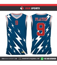 WHITE THUNDERS SHADOW  BASKETBALL UNIFORMS