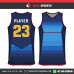 DOTS WAVE BLUE   BASKETBALL UNIFORMS