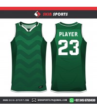 DARK GREEN LINES   BASKETBALL UNIFORMS
