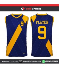 YELLOW WIDE STRIPES    BASKETBALL UNIFORMS