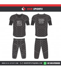 Steal Grey Black American Football Uniforms 