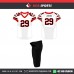 RED BLACK American Football Uniforms 