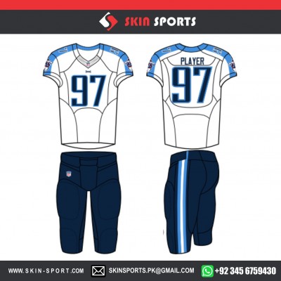 NAVY BLUE  AMERICAN FOOTBALL UNIFORMS 