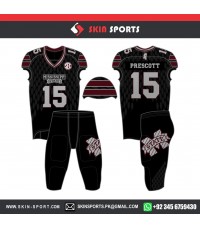 MISSISSIPPI STATE BLACK DARK GREY  AMERICAN FOOTBALL UNIFORMS 