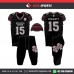 MISSISSIPPI STATE BLACK DARK GREY  AMERICAN FOOTBALL UNIFORMS 
