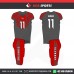 CERRITOS RED GREY AMERICAN FOOTBALL UNIFORMS 